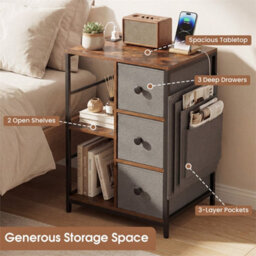 Storage Cabinet Industrial Organizer With Storage Shelf - thumbnail 3
