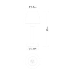 GoodHome Kluan Satin Brushed Brass Table Lamp - thumbnail 9