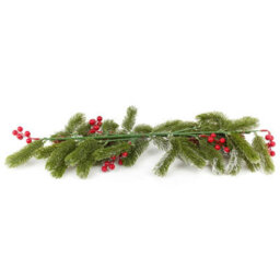 Urbn-Living Set Of 1 - Snowy Pine Cone Berry Christmas Branch 76Cm - thumbnail 9