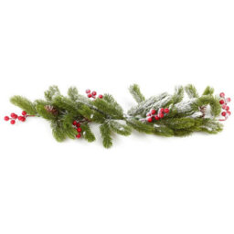 Urbn-Living Set Of 1 - Snowy Pine Cone Berry Christmas Branch 76Cm - thumbnail 8