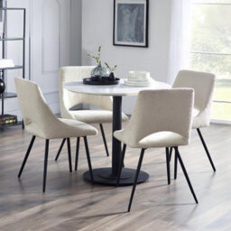 Oakham Norbury Premium Ivory Boucle Dining Chairs - Set Of 2 - thumbnail 6