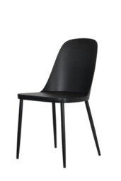 Core Products Aspen Grey Oak Effect 120Cm Rectangular Dining Table With 4 Black Plastic Duo Design Chairs - thumbnail 3