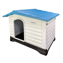 Huggle Pets Hugglepets Plastic Dog Kennel With Base (424) (Blue Roof) - thumbnail 3