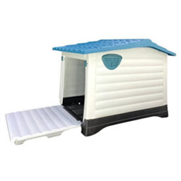 Huggle Pets Hugglepets Plastic Dog Kennel With Base (424) (Blue Roof) - thumbnail 4