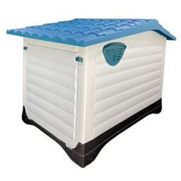 Huggle Pets Hugglepets Plastic Dog Kennel With Base (424) (Blue Roof) - thumbnail 5