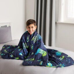OHS Gaming Weighted Blanket Soft Throw Anxiety Stress Relief Sleep Sofa Bed - thumbnail 3