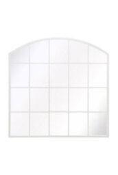 Mirroroutlet The Arcus White Framed Arched Window Leaner/wall Mirror 100Cm X 100Cm - thumbnail 2