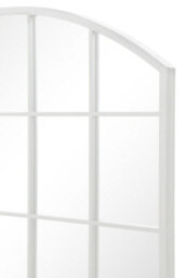 Mirroroutlet The Arcus White Framed Arched Window Leaner/wall Mirror 100Cm X 100Cm - thumbnail 4