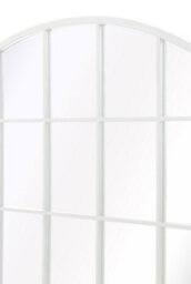 Mirroroutlet The Arcus White Framed Arched Window Leaner/wall Mirror 100Cm X 100Cm - thumbnail 5