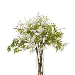 Hill Interiors Italian Bellflowers Artificial Flower Green (63Cm X 30Cm X 30Cm)