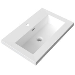 AVER-GROWTH 600mm Wall Hung Bathroom Vanity Unit With Basin Matt Grey Sink Unit Bathroom Storage Cabinet Set - thumbnail 5