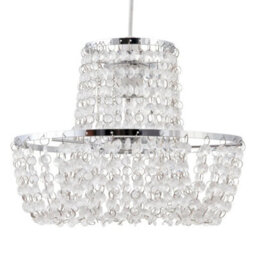 Set Of 2 Chandelier Style Easy Fit Ceiling Light Shade Modern Pendant Shades - thumbnail 4