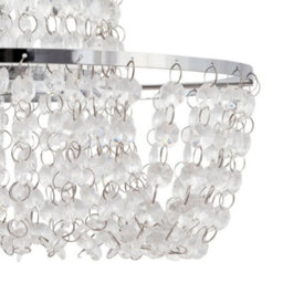 Set Of 2 Chandelier Style Easy Fit Ceiling Light Shade Modern Pendant Shades - thumbnail 5