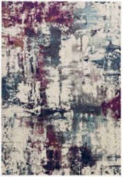 Modern Rug, Abstract Bedroom Rug, Stain-Resistant Diningroom Rug, Easy To Clean Abstract Rug, Navy Rug-200Cm X 290Cm - thumbnail 1