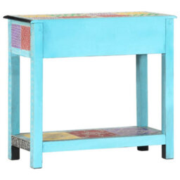 Berkfield Hand Painted Console Table 80X35X75 Cm Solid Mango Wood - thumbnail 4