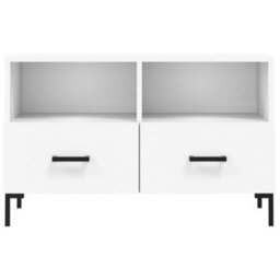 Berkfield Tv Cabinet White 80X36X50 Cm Engineered Wood - thumbnail 5