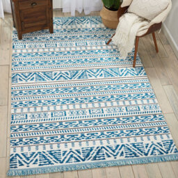 Nourison Dws05 Kamala Ds503 Ivory Blue Rug-119Cm X 180Cm - thumbnail 2