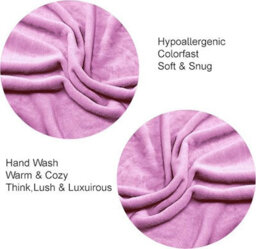 Casabella Deluxe Soft Faux Fur Mink Fleece Throw Blanket - thumbnail 4