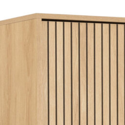 Furniture To Go Albany Wardrobe 2 Doors In Oak/black Legs - thumbnail 7