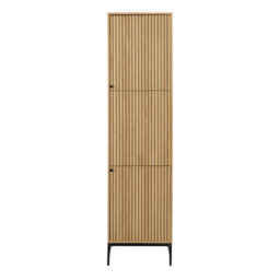 Furniture To Go Albany Wardrobe 2 Doors In Oak/black Legs - thumbnail 2