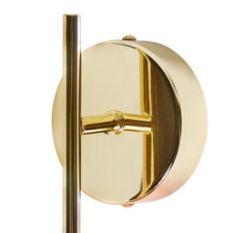 Beliani Pink Gold Glass Wall Lamps Set Of 2 - Modern Glam Wall Lights For Bedroom Hallway Living Room - thumbnail 4
