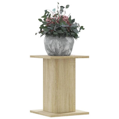 Walplus Plant Stands 2 Pcs Sonoma Oak 30X30X40 Cm Engineered Wood - image 1
