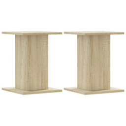 Walplus Plant Stands 2 Pcs Sonoma Oak 30X30X40 Cm Engineered Wood - thumbnail 2