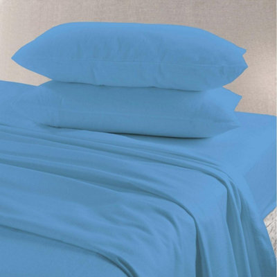 Homes & Linen Pair Of Pillow Cases Flannelette 100% Brushed Cotton Pillow Cases