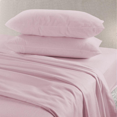Homes & Linen Pair Of Pillow Cases Flannelette 100% Brushed Cotton Pillow Cases