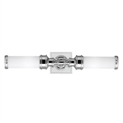 Luminosa Lighting Luminosa Payne Ornate 2 Light Indoor Wall Light Polished Chrome Ip44, G9 - image 1