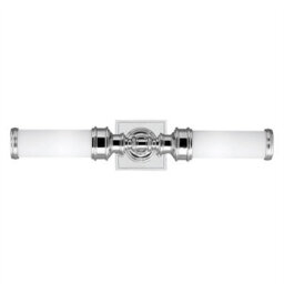 Luminosa Lighting Luminosa Payne Ornate 2 Light Indoor Wall Light Polished Chrome Ip44, G9 - thumbnail 1