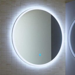 FNX Bathrooms Lunar Led Mirror With Demister Pad 800 Dia Wall Mounted Bathroom Mirror