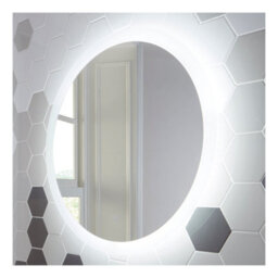 FNX Bathrooms Lunar Led Mirror With Demister Pad 800 Dia Wall Mounted Bathroom Mirror - thumbnail 3