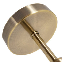 Happy Homewares Brushed Antique Brass Ceiling Light Fitting For Industrial Style Light Bulbs - thumbnail 3
