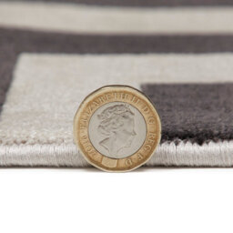 Light Grey Modern Easy To Clean Chequered Geometric Dining Room Bedroom And Living Room Rug -160Cm X 230Cm - thumbnail 7