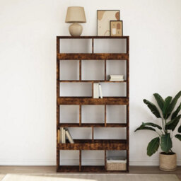 Berkfield Classic Bookcase Smoked Oak 100X33X187.5 Cm Engineered Wood - thumbnail 3