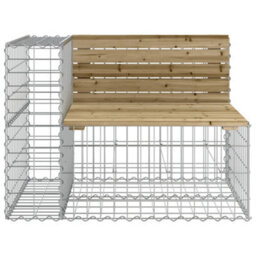 Berkfield Garden Bench Gabion Design 184X71X65.5 Cm Impregnated Wood Pine - thumbnail 4