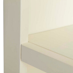 Farro Cream 6 Tier Large Bookcase - Painted With Oak Top - By Roseland Furniture - thumbnail 6