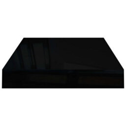 Berkfield Floating Wall Shelf High Gloss Black 40X23X3.8 Cm Mdf - thumbnail 5