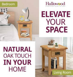 Hallowood Furniture Monchique Oak Small Lamp Table - thumbnail 6