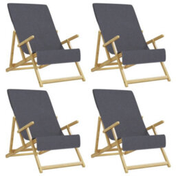 Berkfield Beach Towels 4 Pcs Anthracite 60X135 Cm Fabric 400 Gsm - thumbnail 2