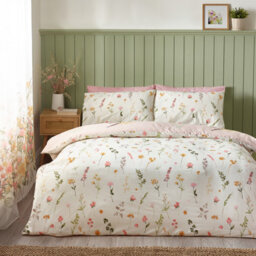 Catherine Lansfield Bedding Countryside Floral Floral Duvet Cover Set With Pillowcases Pink - thumbnail 3