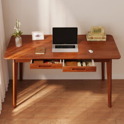 Computer Desk For Student And Work- Desk With Drawers - Home Office Desk With Drawers For Bedroom, Office (100X50X75Cm) - thumbnail 2