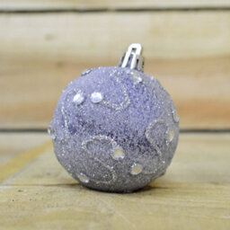 Samuel Alexander Set Of 9 Shatterproof Deluxe Glitter Christmas Tree Baubles In Midnight Blue - thumbnail 7