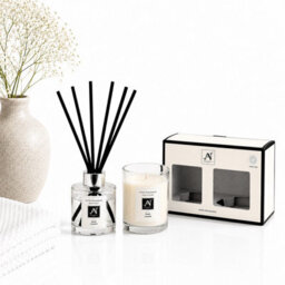 Aroma Naturals Minimalist Luxe Candle & Reed Diffuser Gift Set Petitgrain, Cardamom, Lemon  Scent - thumbnail 3