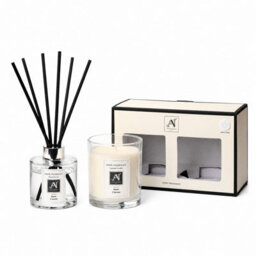 Aroma Naturals Minimalist Luxe Candle & Reed Diffuser Gift Set Petitgrain, Cardamom, Lemon  Scent - thumbnail 4