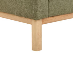Beliani Corner Sofa 3 Seater Sosjo Fabric Olive Green Right Hand - thumbnail 7