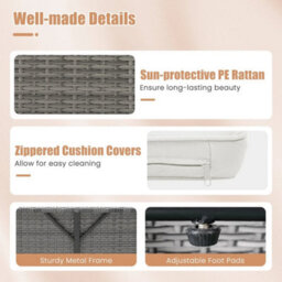 Pe Wicker Outdoor Daybed With 4-Level - thumbnail 5