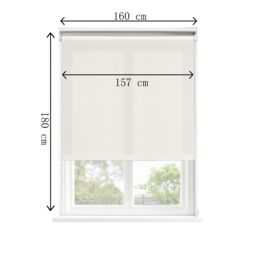 GoodHome Halo Corded Off White Daylight Roller Blind (W)160Cm (L)180Cm - thumbnail 6
