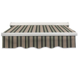 Sundaze 4.5X3M Half Cassette Electric Awning Retractable Garden Sun Shade Sail Canopy Multi-Stripe - thumbnail 2